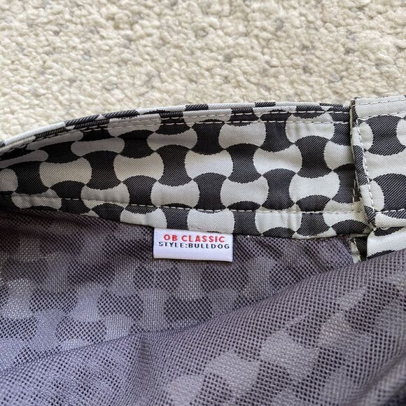 Orlebar Brown Black and White Geometric Swim Trunks - Picture 4 of 8